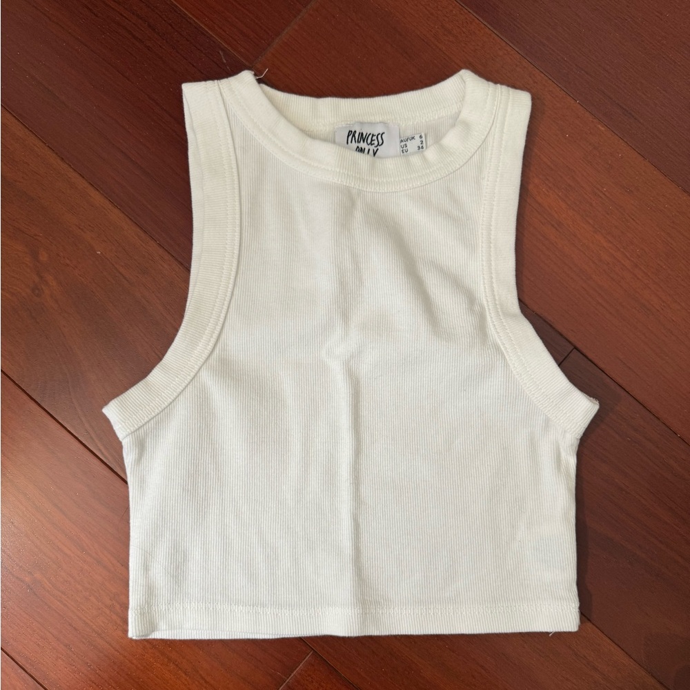 Princess Polly White Muscle Tank